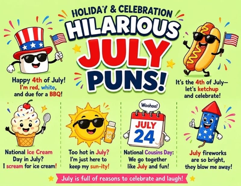 Hilarious July Puns